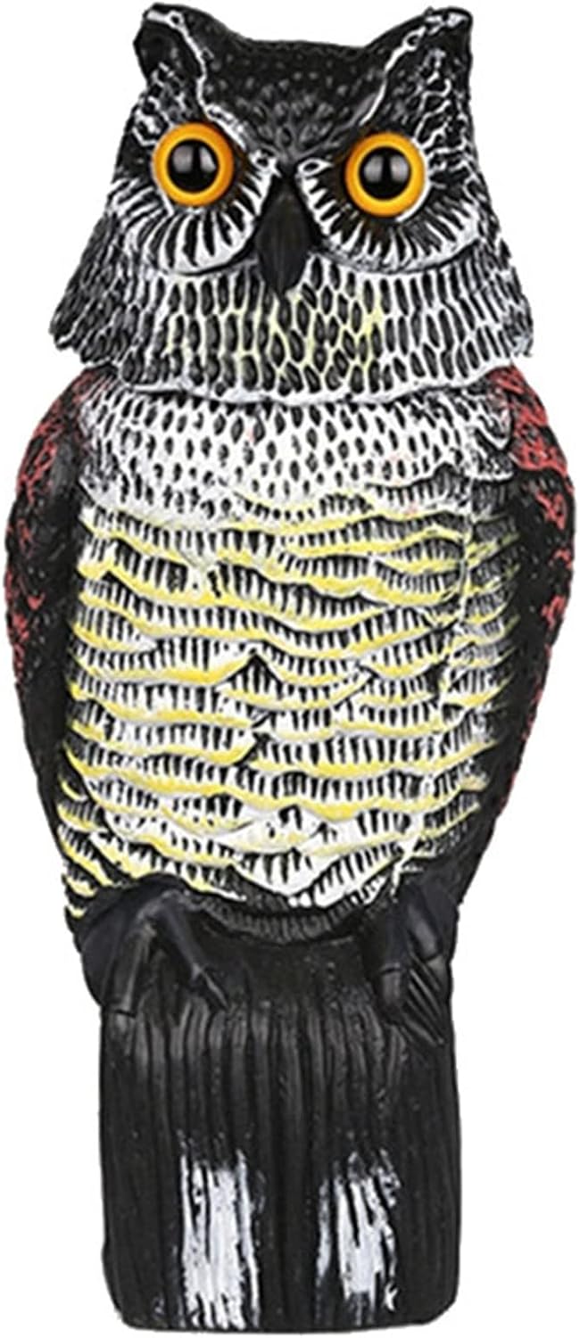 Pilipane Prowler Owl,Fake Horned Owl Statues,Owl Decoys To Scare Birds
