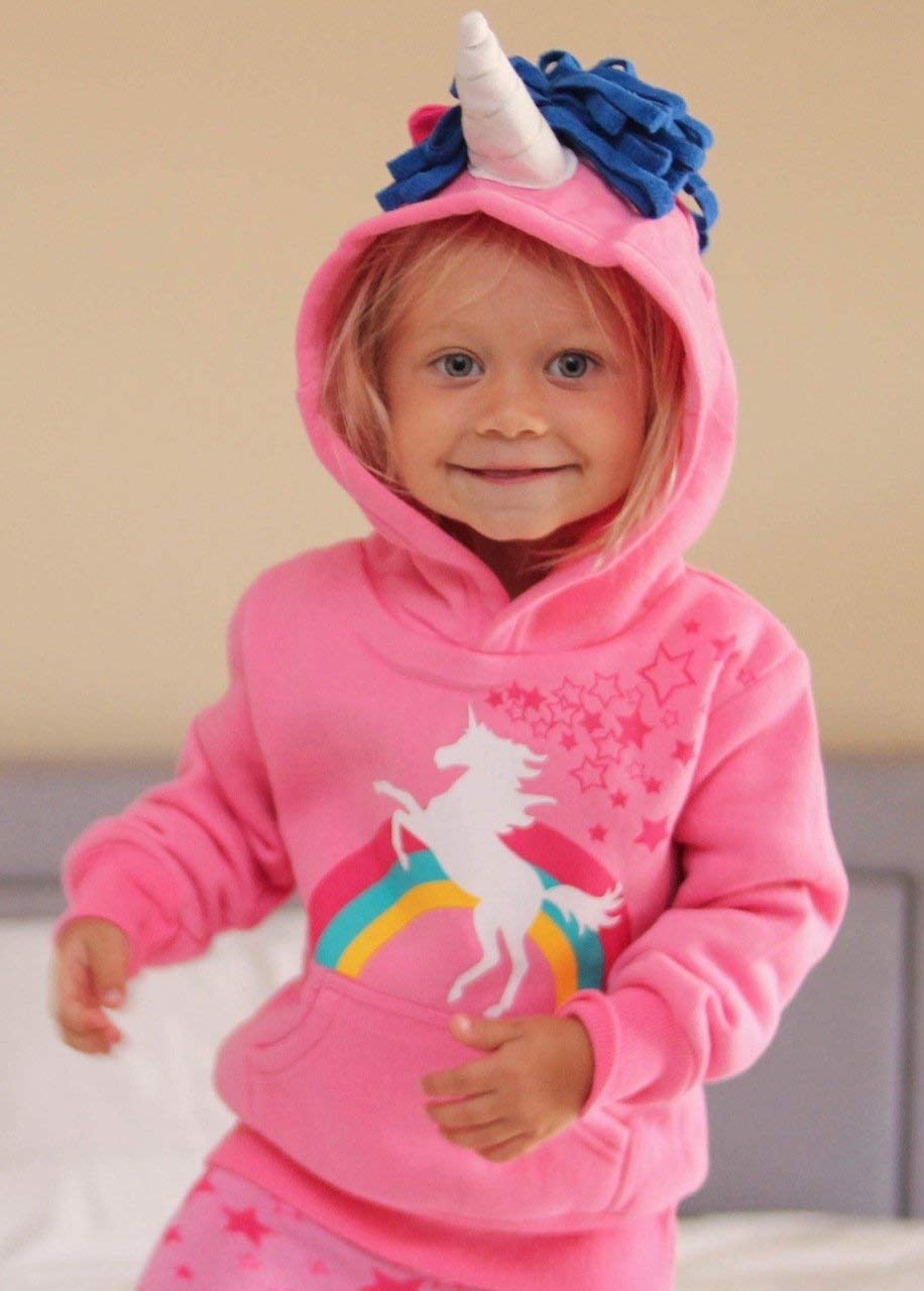 Baby Girls Fleece Unicorn Hoodie And Joggers, Piece Set | idusem.idu.edu.tr