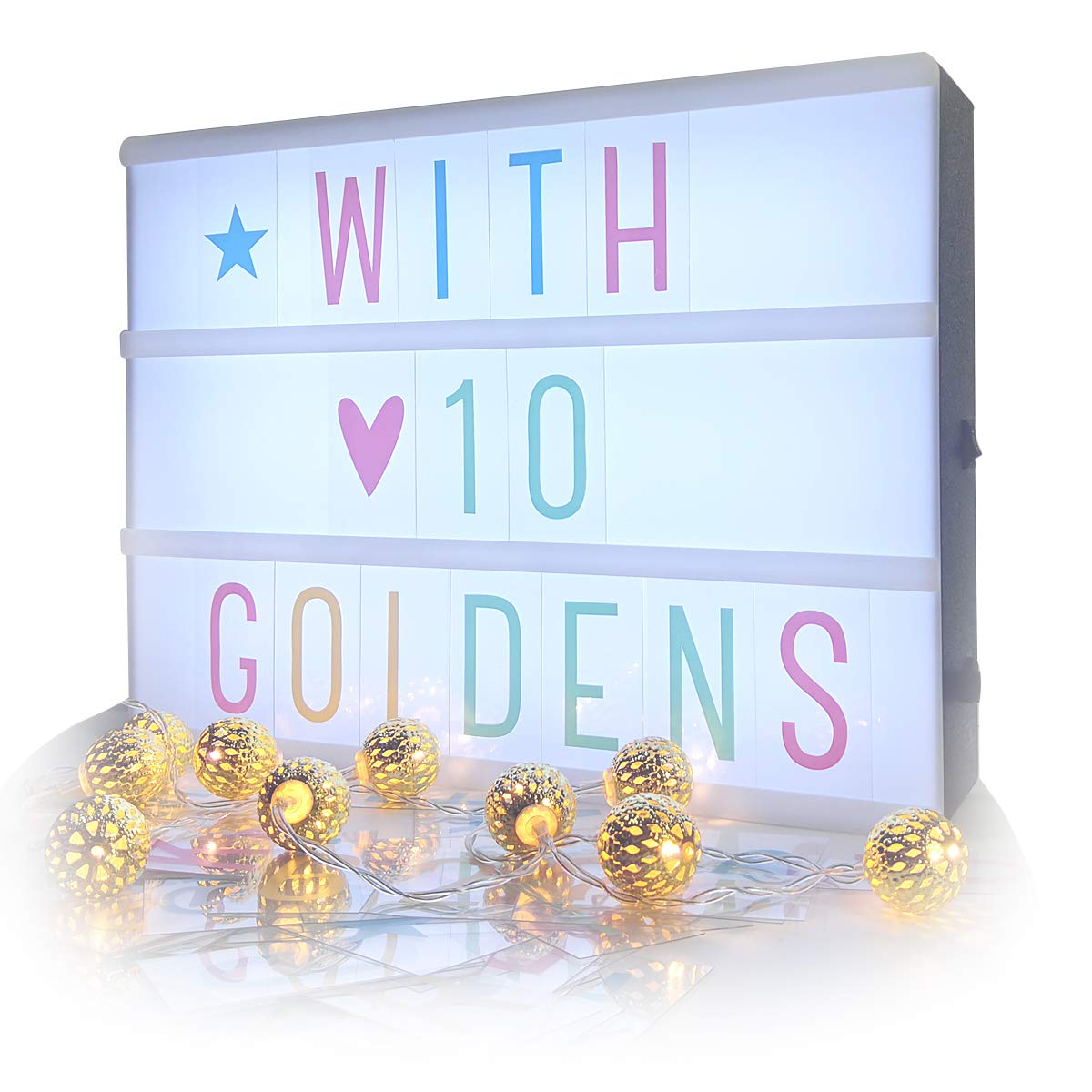 Buy Cinema Light Box with Letters, Sanyan Cinematic Marquee Sign LED