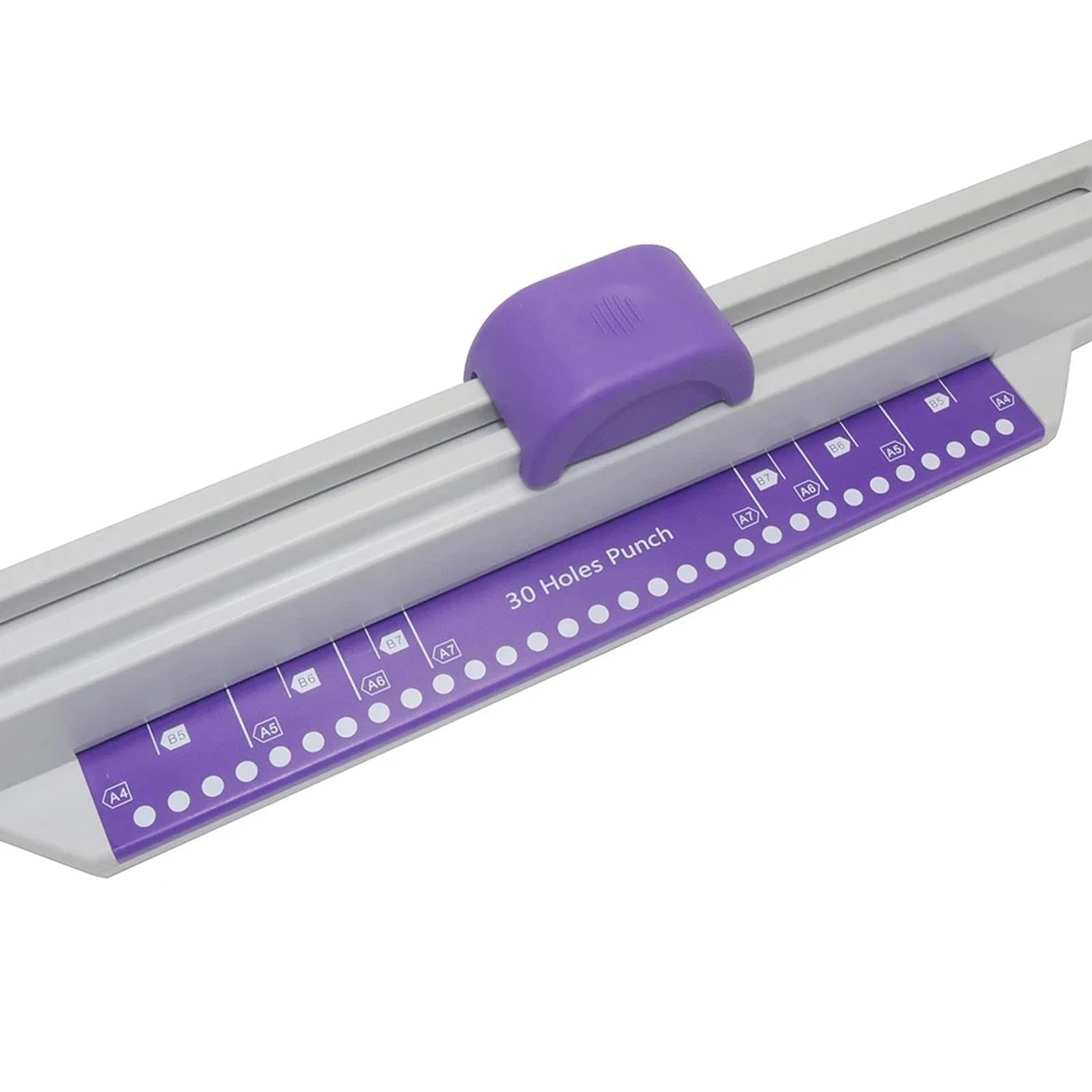 Generic Perforatrice a 30 Fori per Carta A4, Versatile E Compatta, Da Tavolo, con Funzione di Pressione Manuale, Ideale per Ufficio, viola
