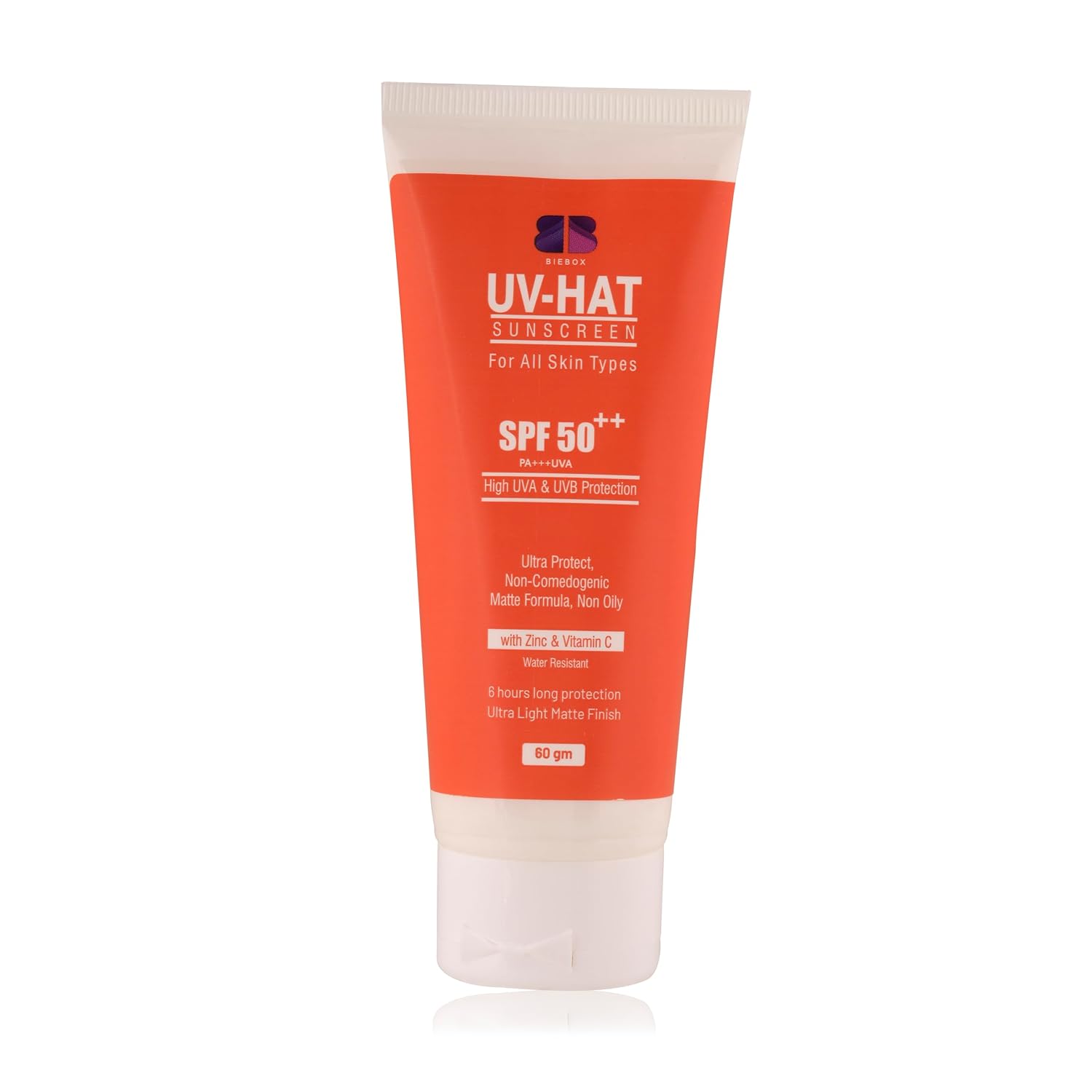 UV-HAT Sunscreen SPF 50 PA+++ 60g | Vitamin C & Zinc | Broad Spectrum Protection | No White Cast | Quick Absorbing & Non-G... - Review, Price and Buying Guide