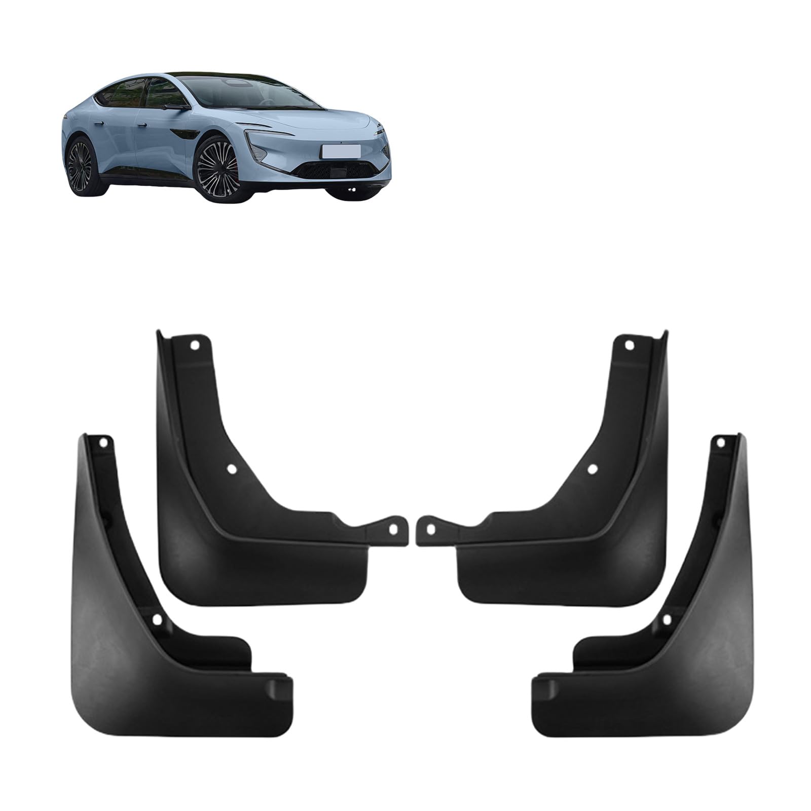4 Pcs Car Mud Flaps for Avatar 12 2025, Front Rear Car Fenders Splash Guards Mudguard Wheel Vehicle Protection Accessories Plastic