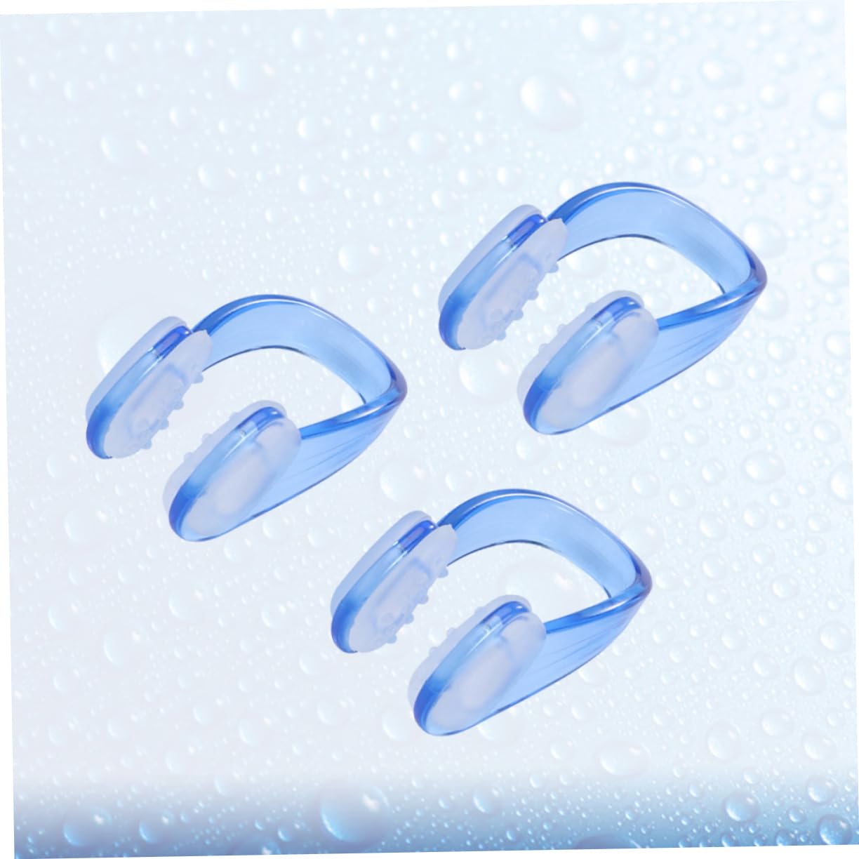 GOOHOCHY Ergonomic Design Nose Clip 3 Pack Silicone Swimming Nose Plugs for Adults Durable Protection Random Color