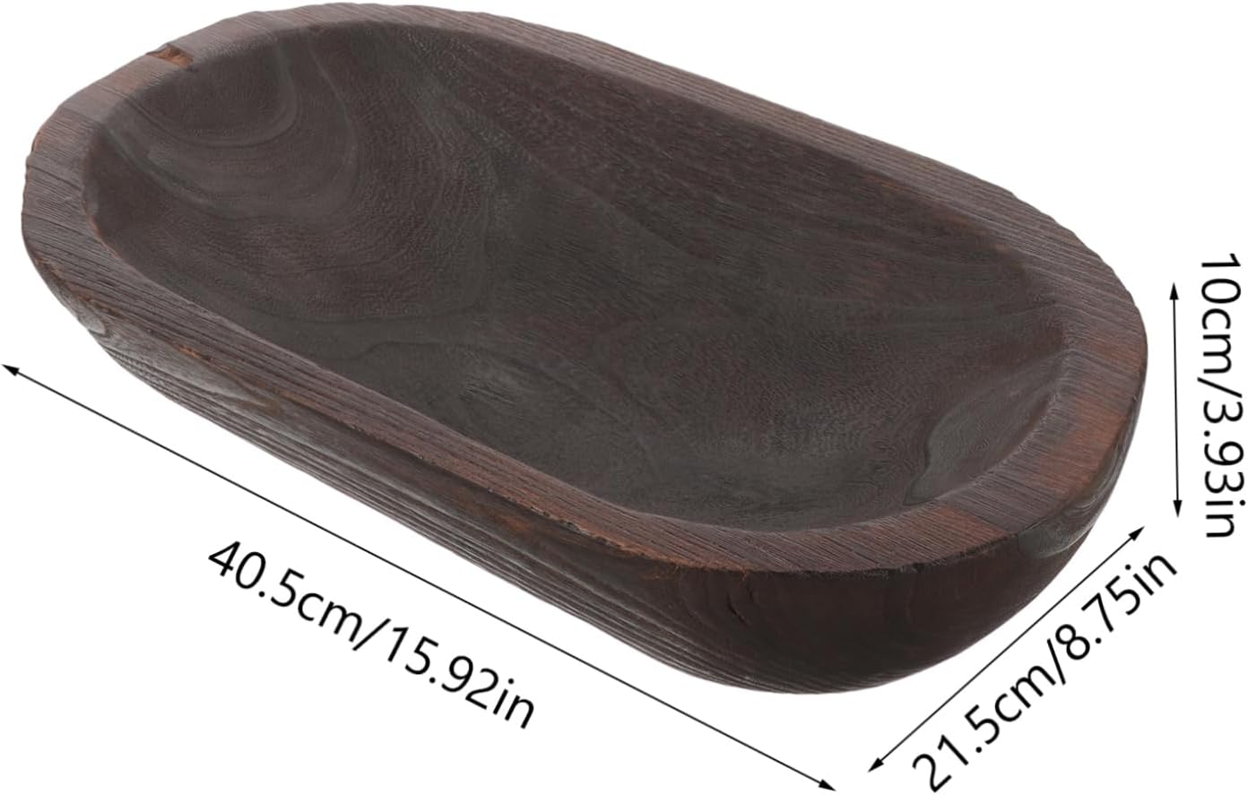 Cabilock Artisanal Decorative Bowl Wooden for Dining Table Decor Farmhouse Style Home Decor