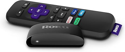 Roku Express - Streaming player Full HD. Transforma sua TV em Smart TV. Com controle remoto e cabo HDMI incluídos.