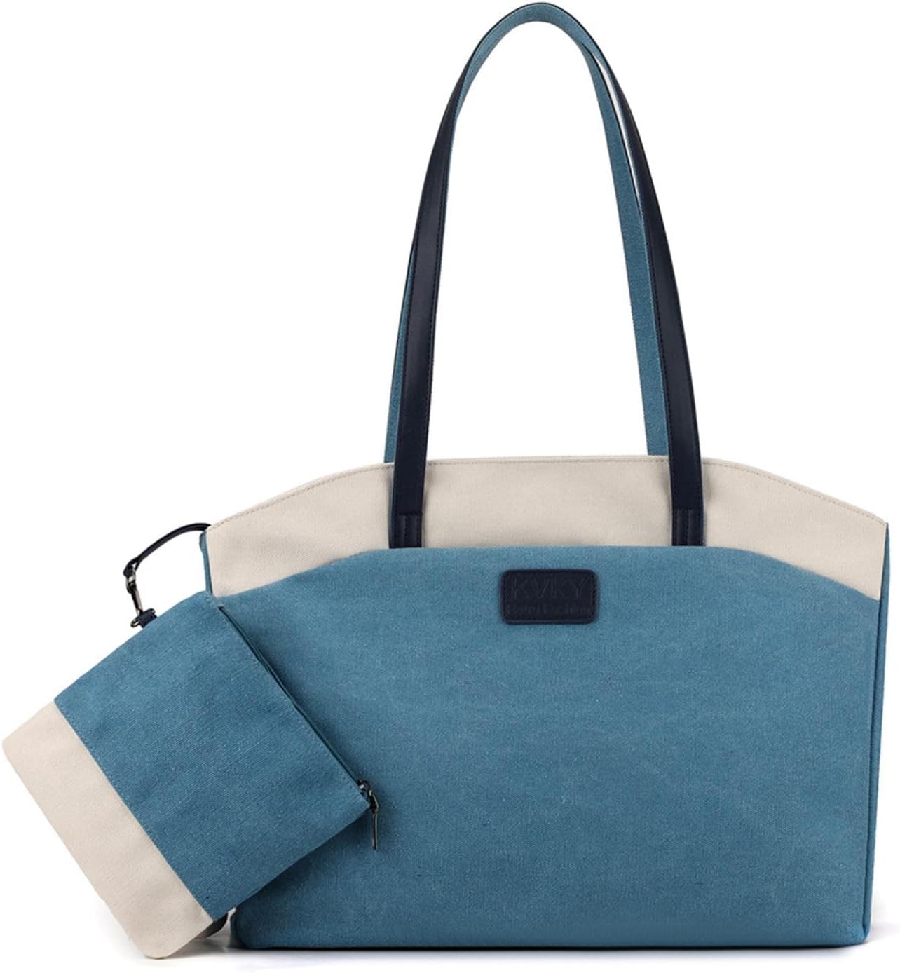 Wxnow Women Laptop Tote Bag Canvas Handbag Purse Shoulder Bag