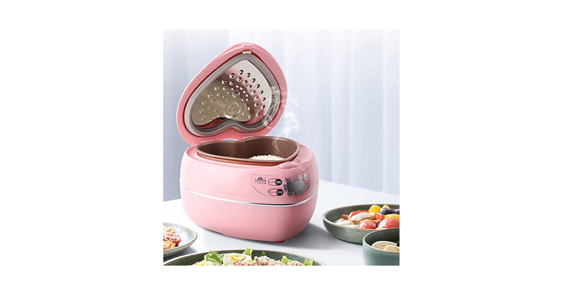 Amazon | LEgdor ピーチハート型炊飯器、スマート300W炊飯器