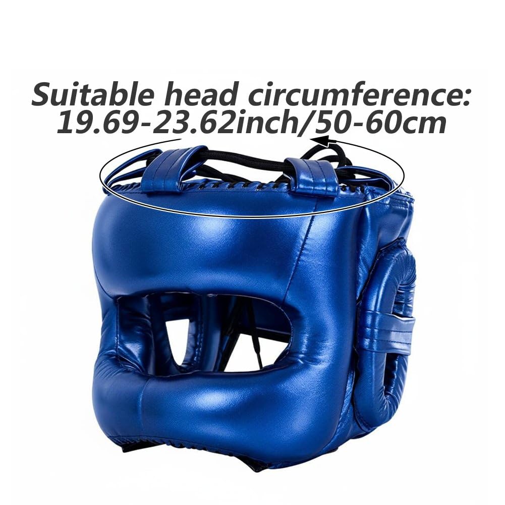 Kask bokserski, sprzęt treningowy MMA, kask sparingowy Muay Thai, regulowany kask taekwondo dla praktykujących kickboxing, młodych dorosłych (mężczyźni).