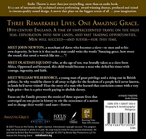 Amazing Grace: The Inspirational Stories of William Wilberforce, John Newton, and Olaudah Equiano (Radio Theatre) - Image 2