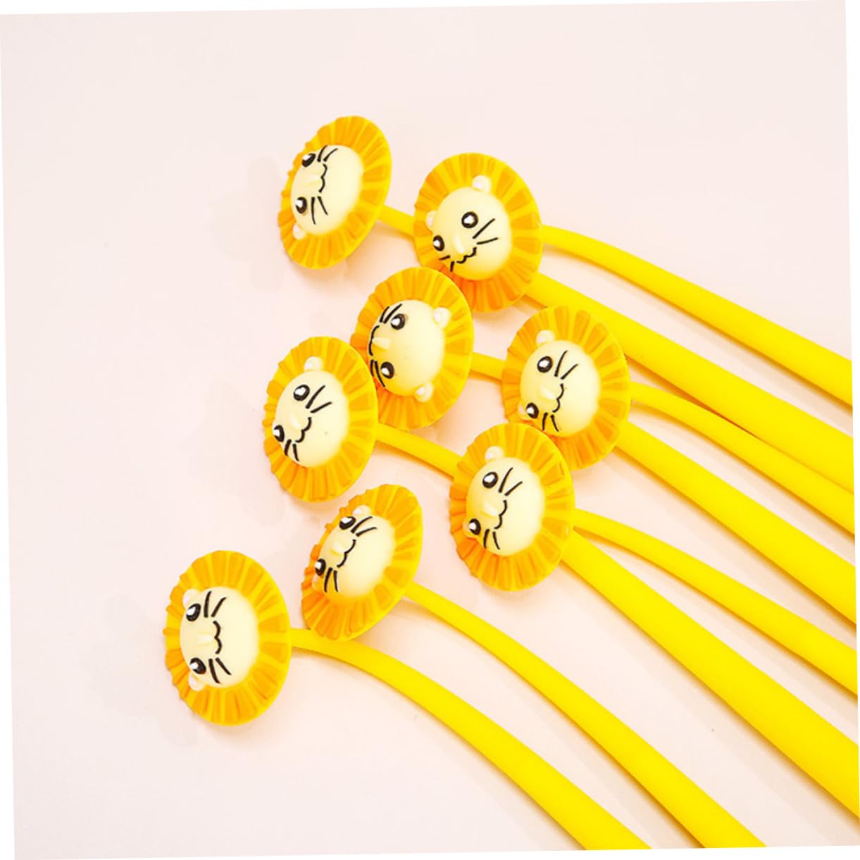 Uonlytech Set 10pezzi Penne Gel Inchiostro Nero Grip Comodo e Materiale Plastico, Penne Adorabili per Scrittura e Decorazioni Scuola