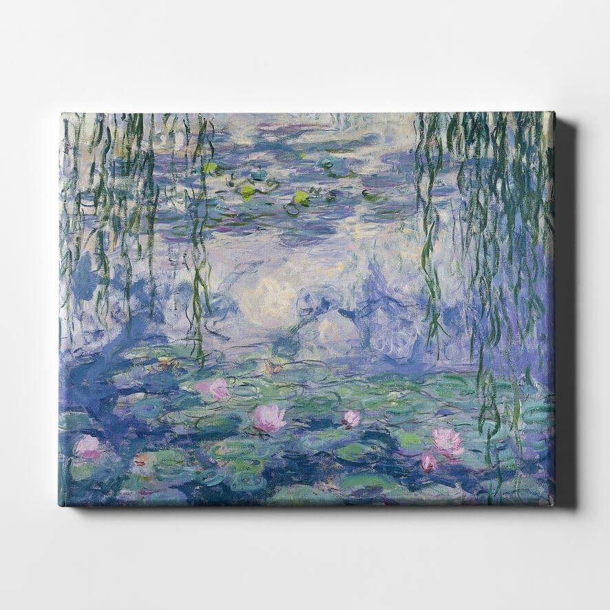 Toile murale Monet Nénuphars grand format pour habiller un mur vide