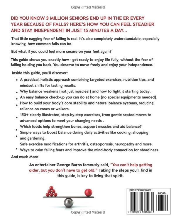 SENIORS' WORKOUT GUIDE FOR BALANCE IN 15 MINUTES A DAY: EVERYTHING YOU NEED TO PREVENT FALLS, IMPROVE STABILITY AND MAINTAIN YOUR INDEPENDENT LIFESTYLE - ALL IN THE COMFORT OF YOUR OWN HOME - Image 2