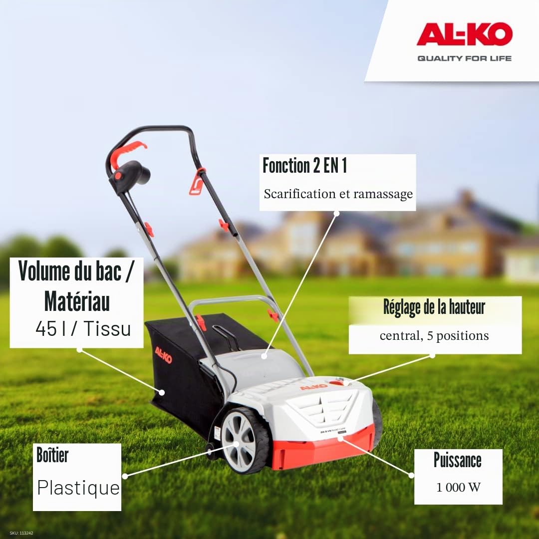 Scarificateur électrique AL-KO 32.5 VE Basic Care Classic