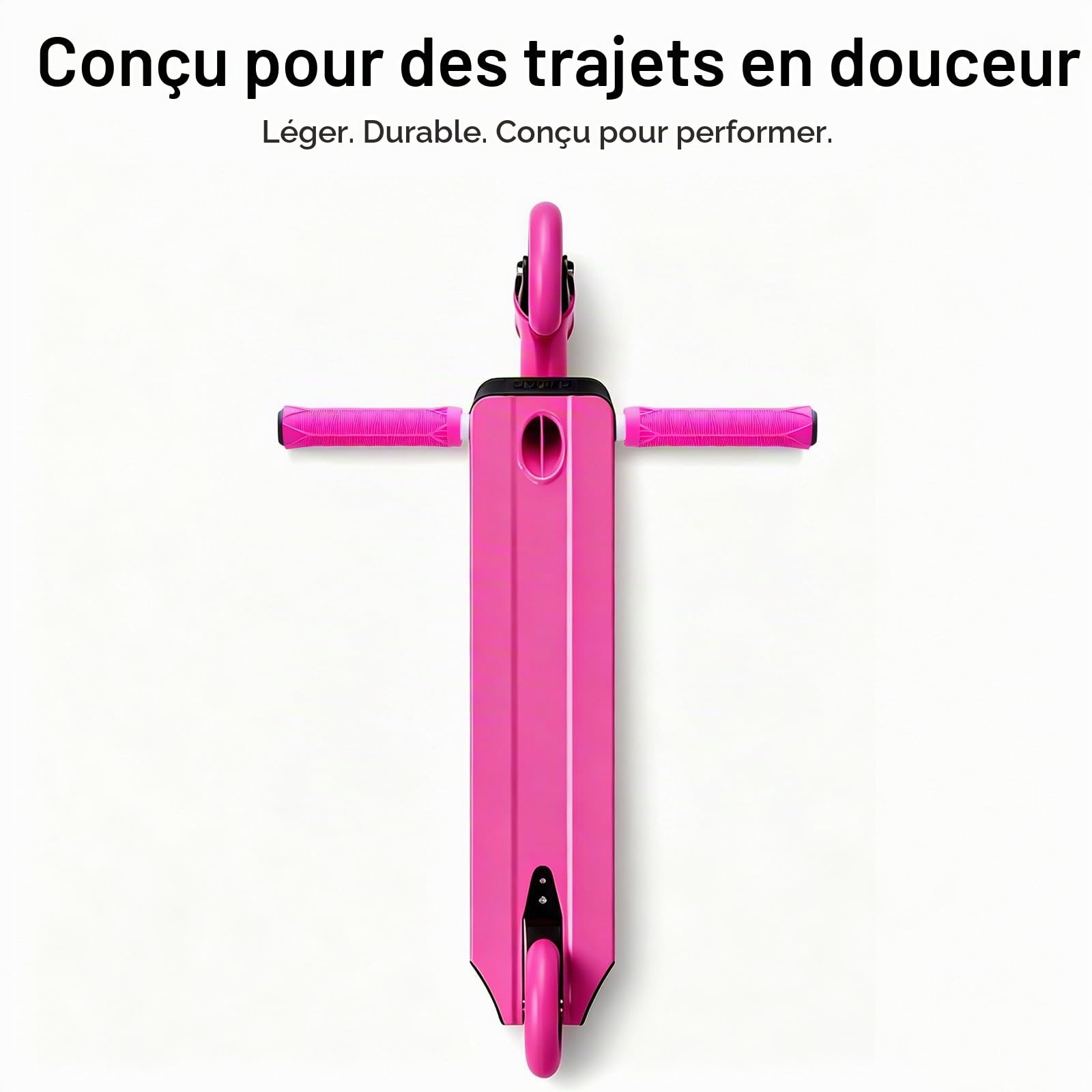 Trottinette Freestyle, Direction à 360°, Stunt Scooter avec Roues en PU 85A 100 mm, Trotinette pour Enfants Adolescent Adultes, Capacité de Charge: 100 kg, Aluminium