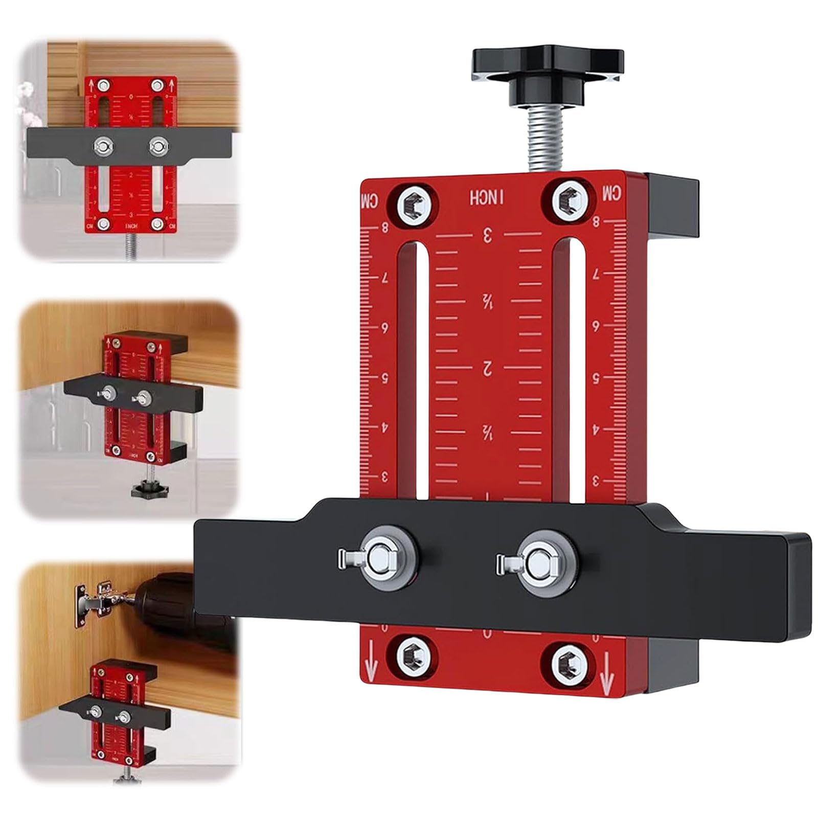 Adjustable Cabinet Door Installation Positioner – Aluminum Alloy Tool For Easy Door Alignment & Support