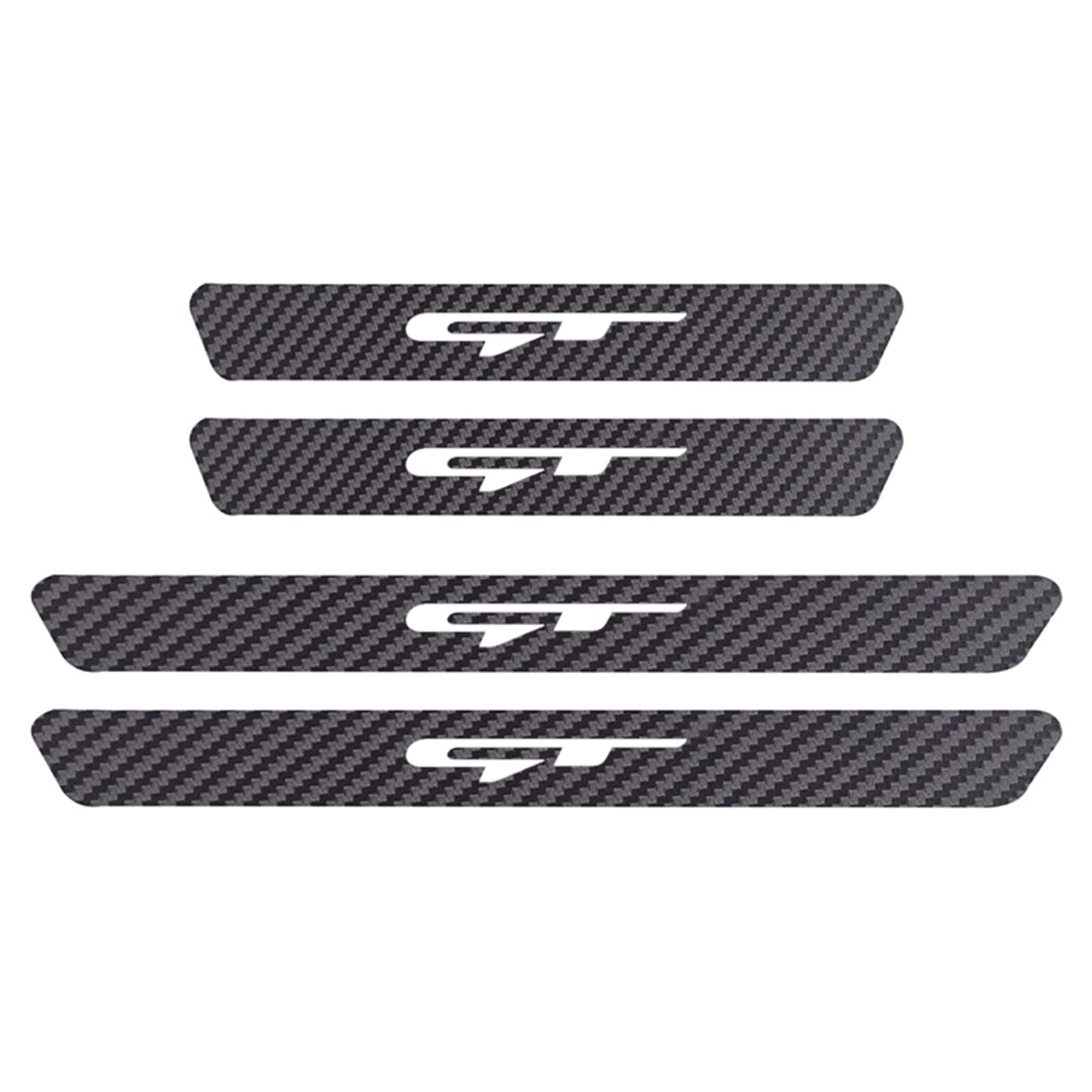 Eagleg Gt Car Door Sill Protector For Ki-A Sportage Seltos Rio K5 Cadenza Niro Telluride Cerato Picanto Forte Carnival Mohave 4Pcs Car Door Sill Scuff Plate Carbon Fiber Stickers Accessories,