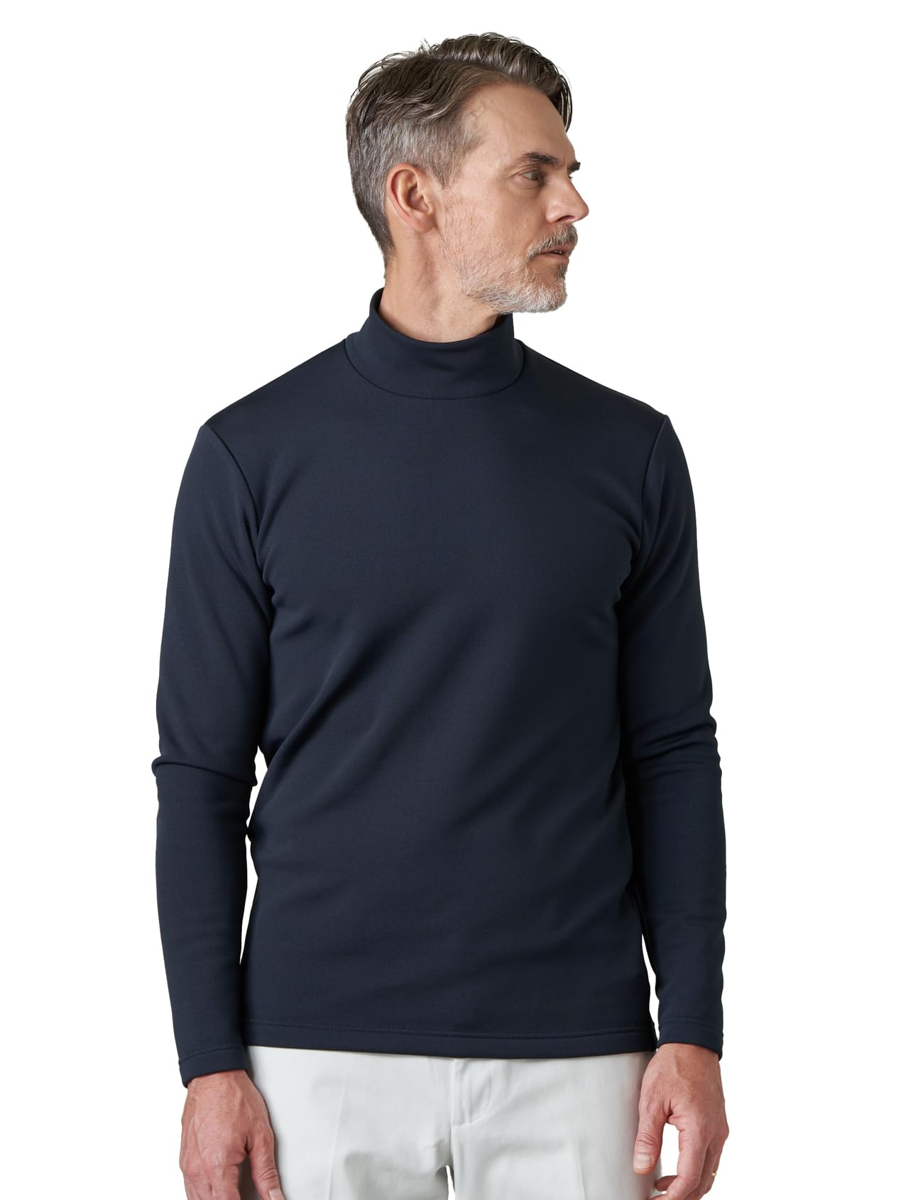 LAPASA Maglia Termica da Uomo con Collo Alto Finto in Micropile - Abbigliamento Termico Traspirante Maniche Lunghe Fodera in Pile Strato Base M102/M123/M132