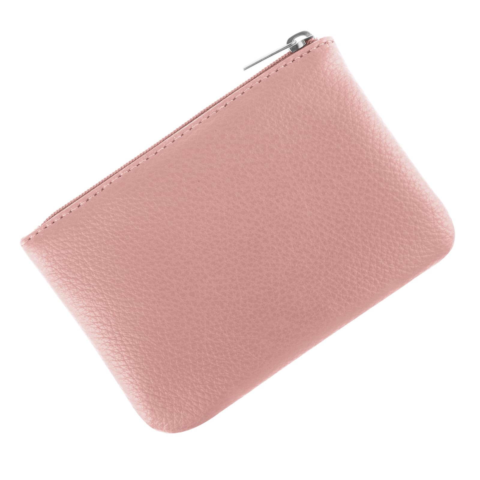 simarro Monedero de cuero vegano con patrón de lichi con cremallera, monedero portátil, mini monedero para mujer, bolsillo para monedas para mujer, tarjeta de crédito, billetes, llaves, auriculares,