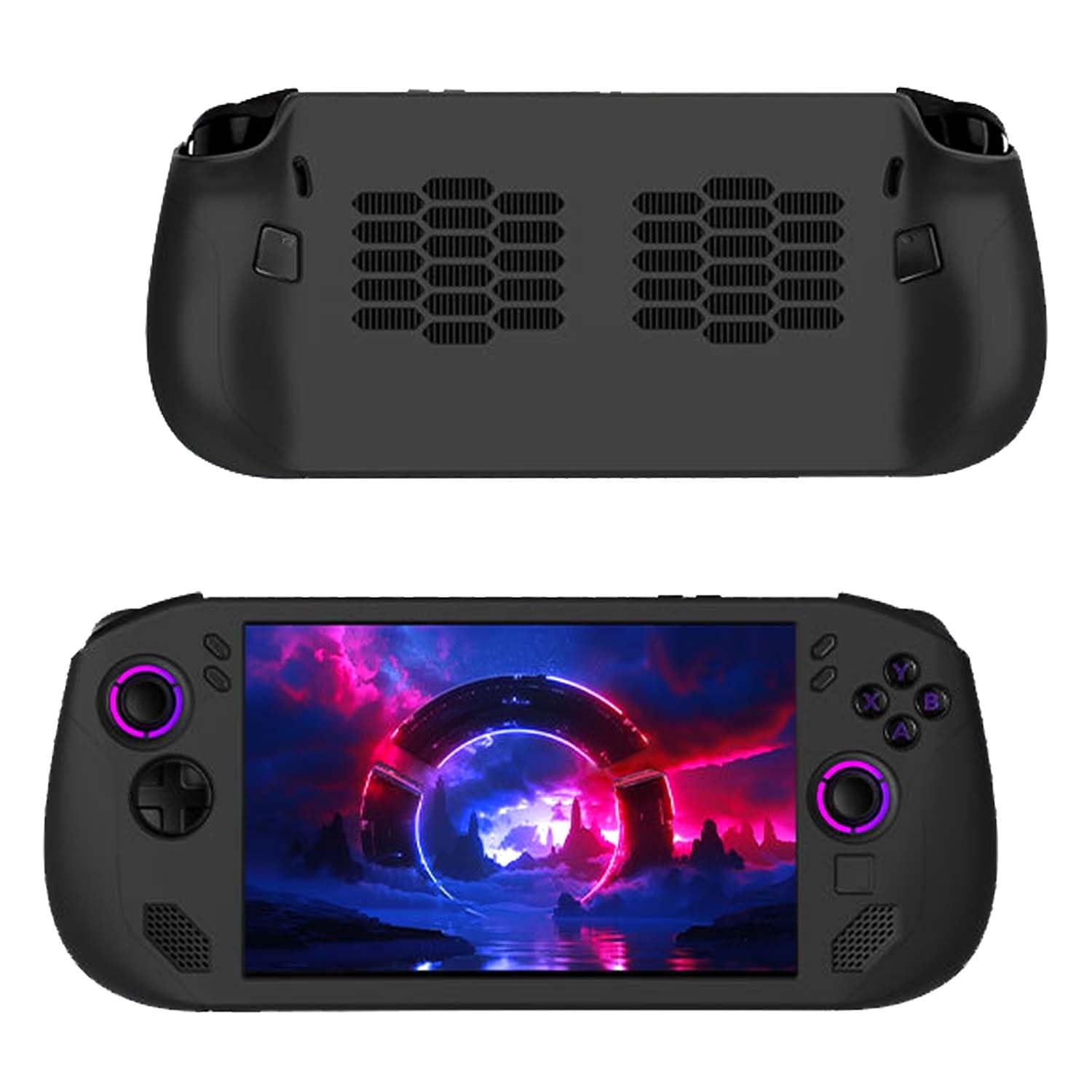 Case Cover for Lenovo Legion Go S Handheld Game Console, Drop-Proof Skin Cover Slim Protector Sleeve with Non-Slip,Shockproof,Anti-Collision,Shockproof,Black-image-20
