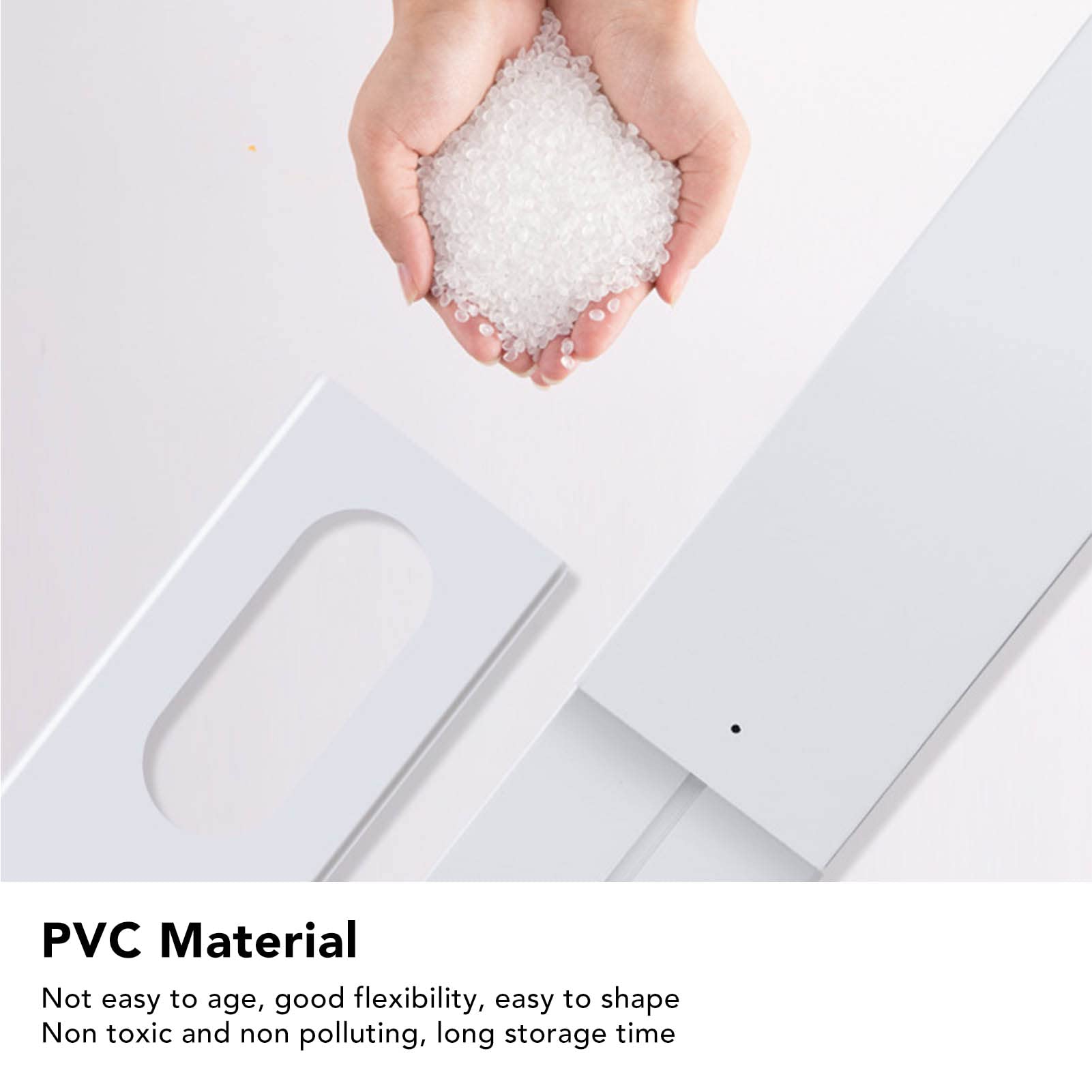 Kit de ventana de aire acondicionado portátil, sello de ventana de aire acondicionado con acoplador, kit de ventilación deslizante ajustable, adaptador universal para manguera de CA portátil