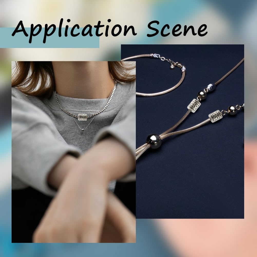 1 Boîte De 100 Perles D'espacement Tibétaines à Grand Trou En