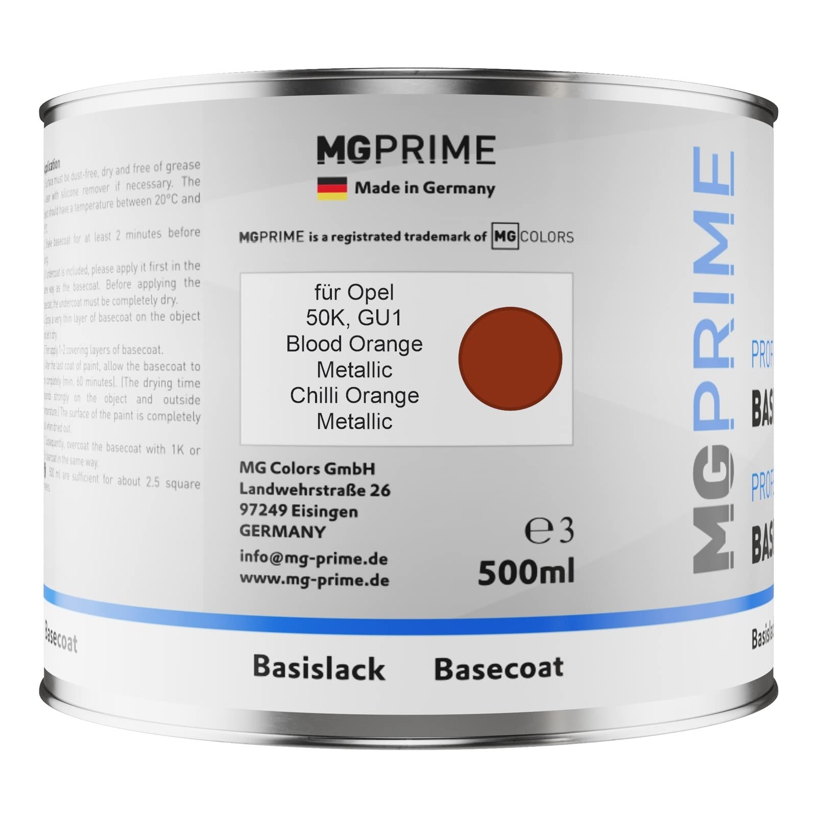 Bombe De Peinture Teinte Carrosserie Renault NNP ROUGE FLAMME NACRE