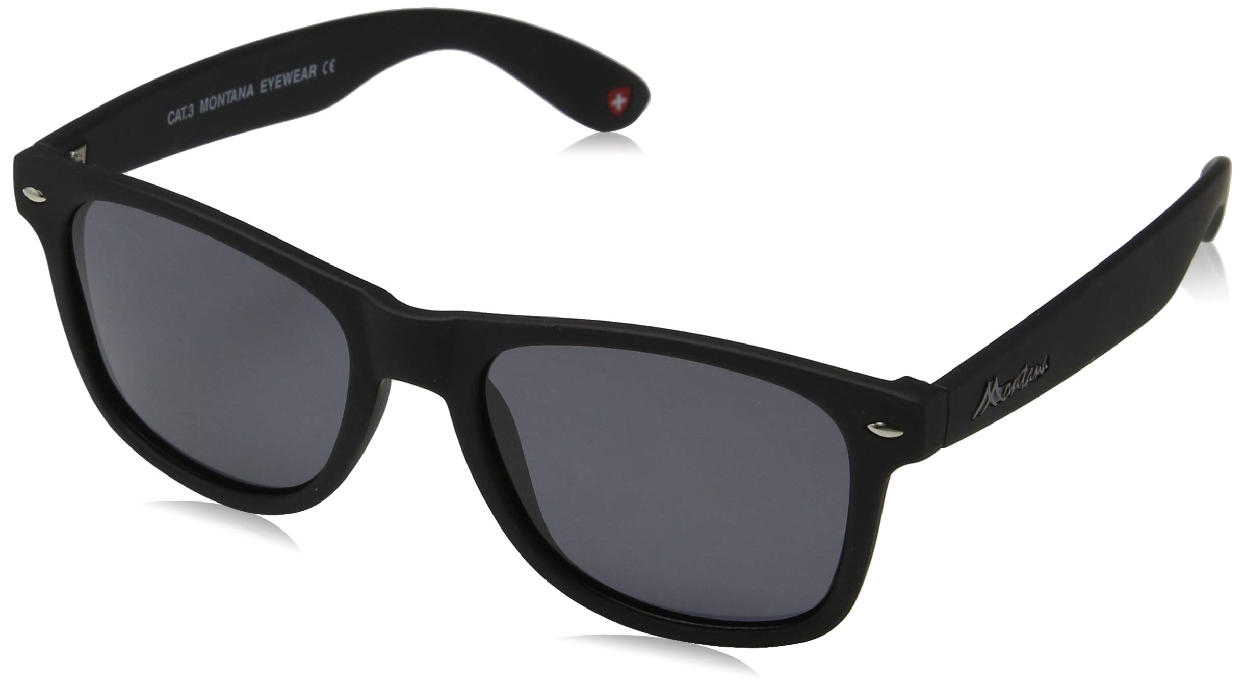 Montana Square Unisex Black Smoke Grey Polarized MP1-XL - One Size