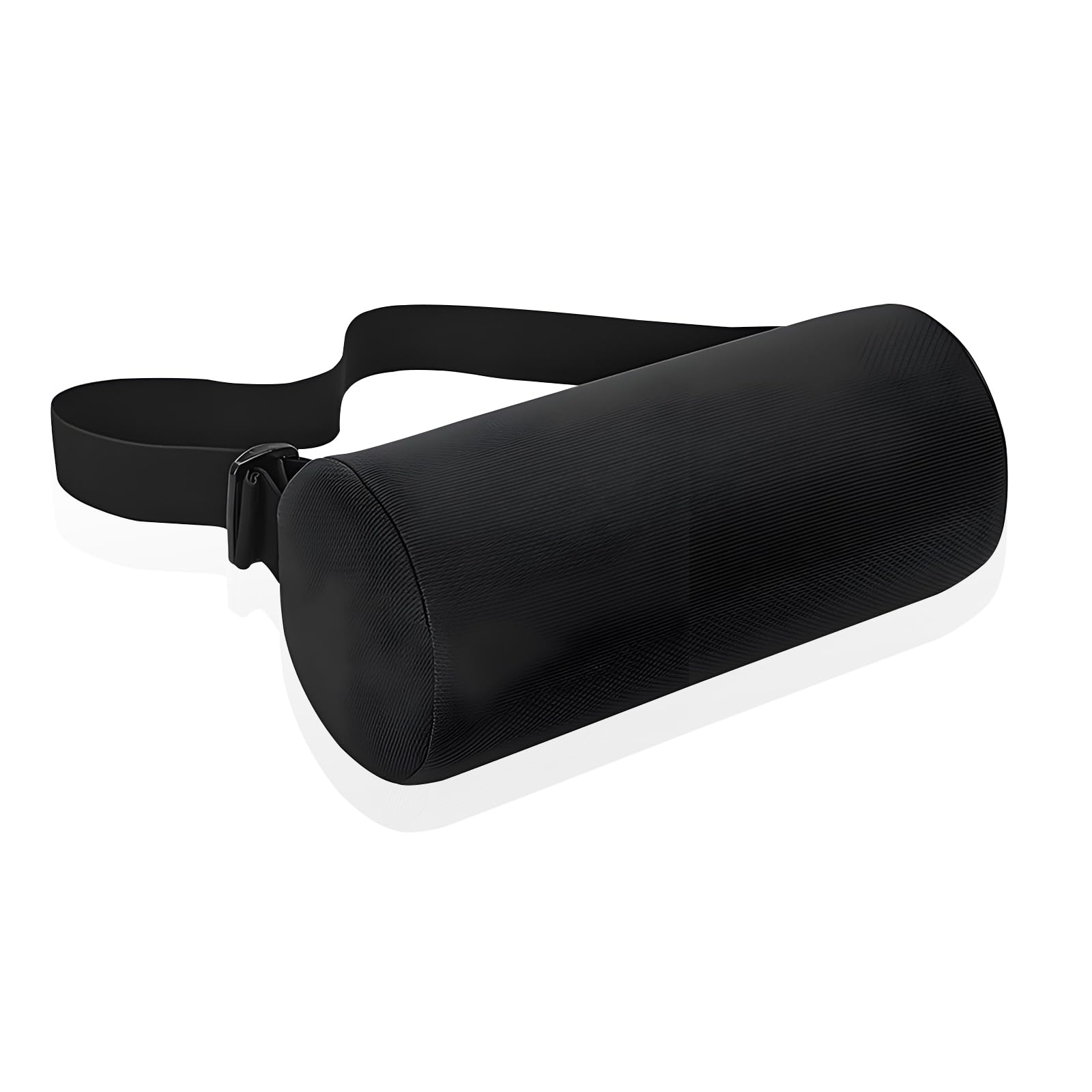 RFYTDCF Lumbar Roll Pillow, Memory Foam Roll Pillow with Removable Elastic Strap Washable Cover Lumbar Support Ergonomic Neckroll Pillow Back Support Rolls for Chair