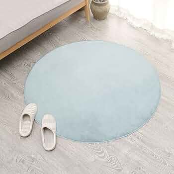 ふかふかバイカラーサークルラグ丸円形　cc 直径100cm ブラックホワイト白黒 ふかふかバイカラーサークルラグ丸円形 cc 直径100cm ブラック