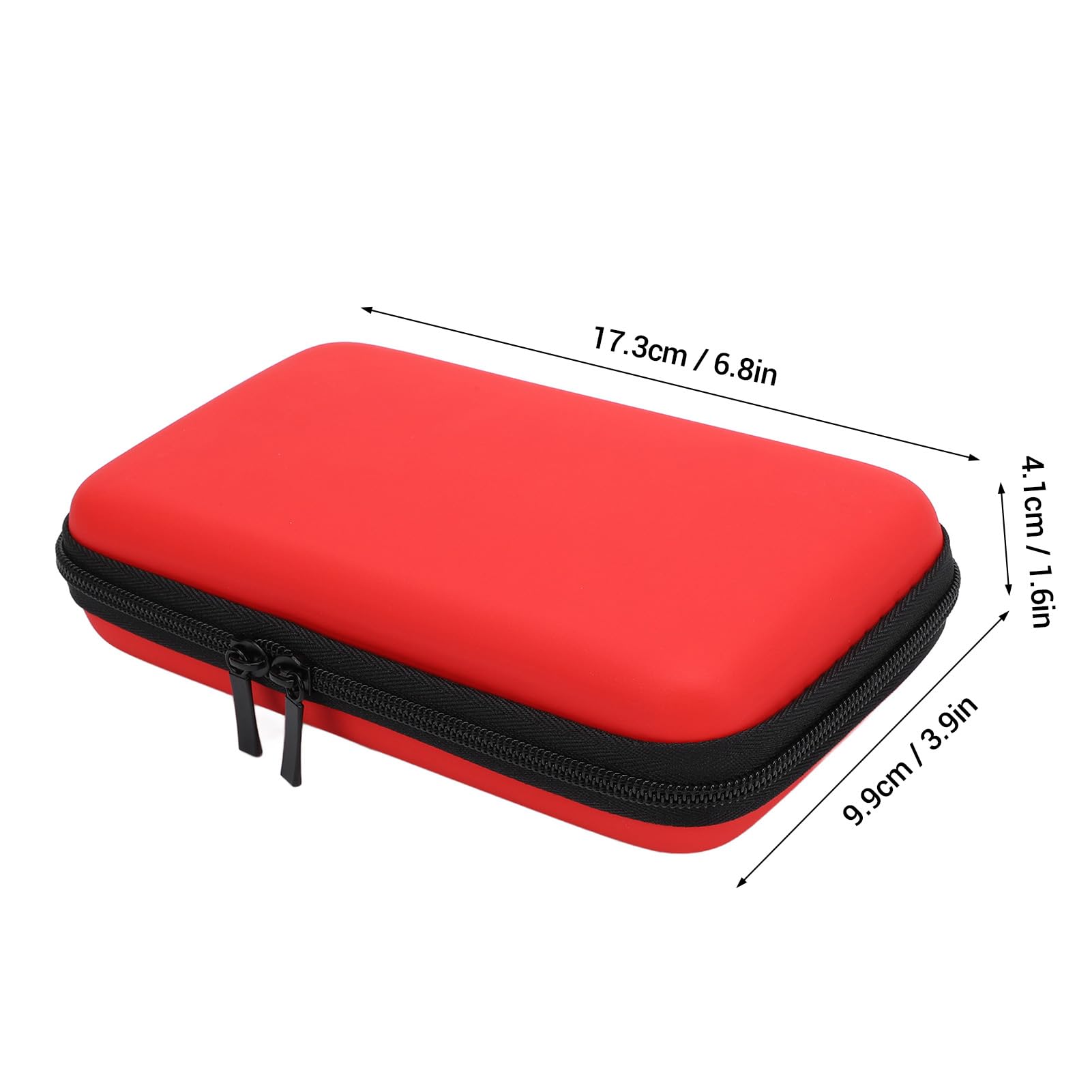 Annadue Custodia da Viaggio da Viaggio per Console per 2DS XL 2DS LL per 3DS 3DS, con Custodia da Viaggio Protettiva Rigida da 8 Slot (rosso)