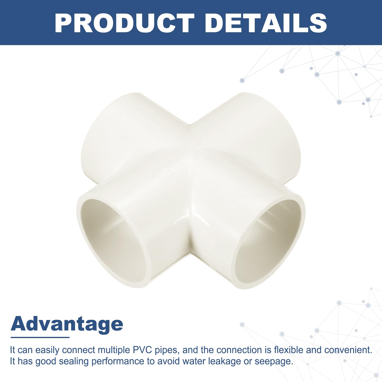QUARKZMAN 16 Pcs Raccord PVC Blanc Croix 4 Voies PVC 40mm ID Connecteurs PVC Coudes Raccords Tuyauterie en PVC, Connecteurs d'angle pour Meubles PVC pour Structures de Support de Jardin DIY