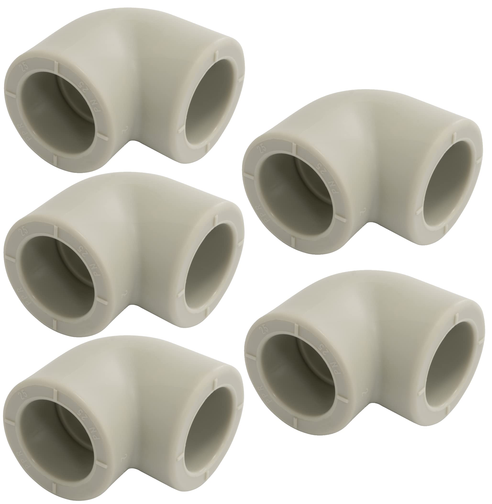 AERZETIX Winkel Kompressions 90° 25mm X 1/2" – Sprinkleranschluss Aus Polypropylen, Max. 16 Bar