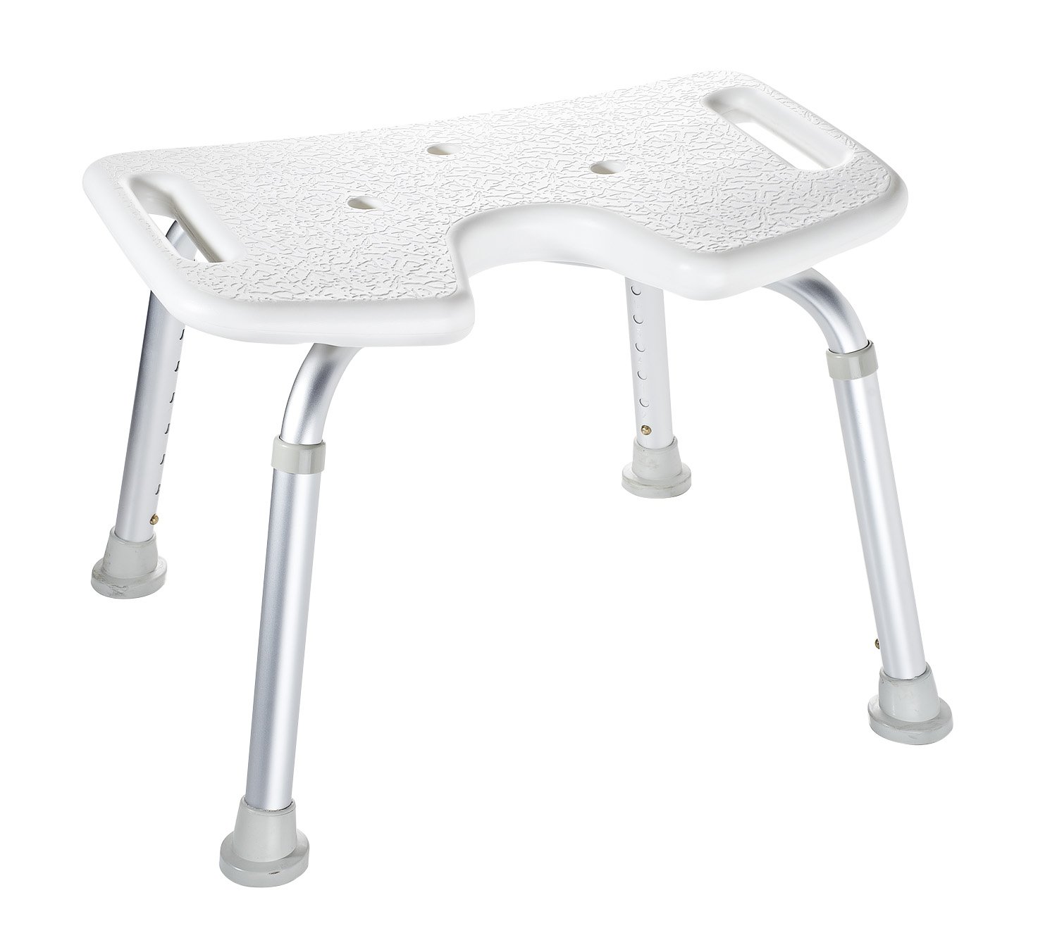 RIDDER Assistent A0050501 taboret łazienkowy, taboret prysznicowy z higienicznym wycięciem, biały