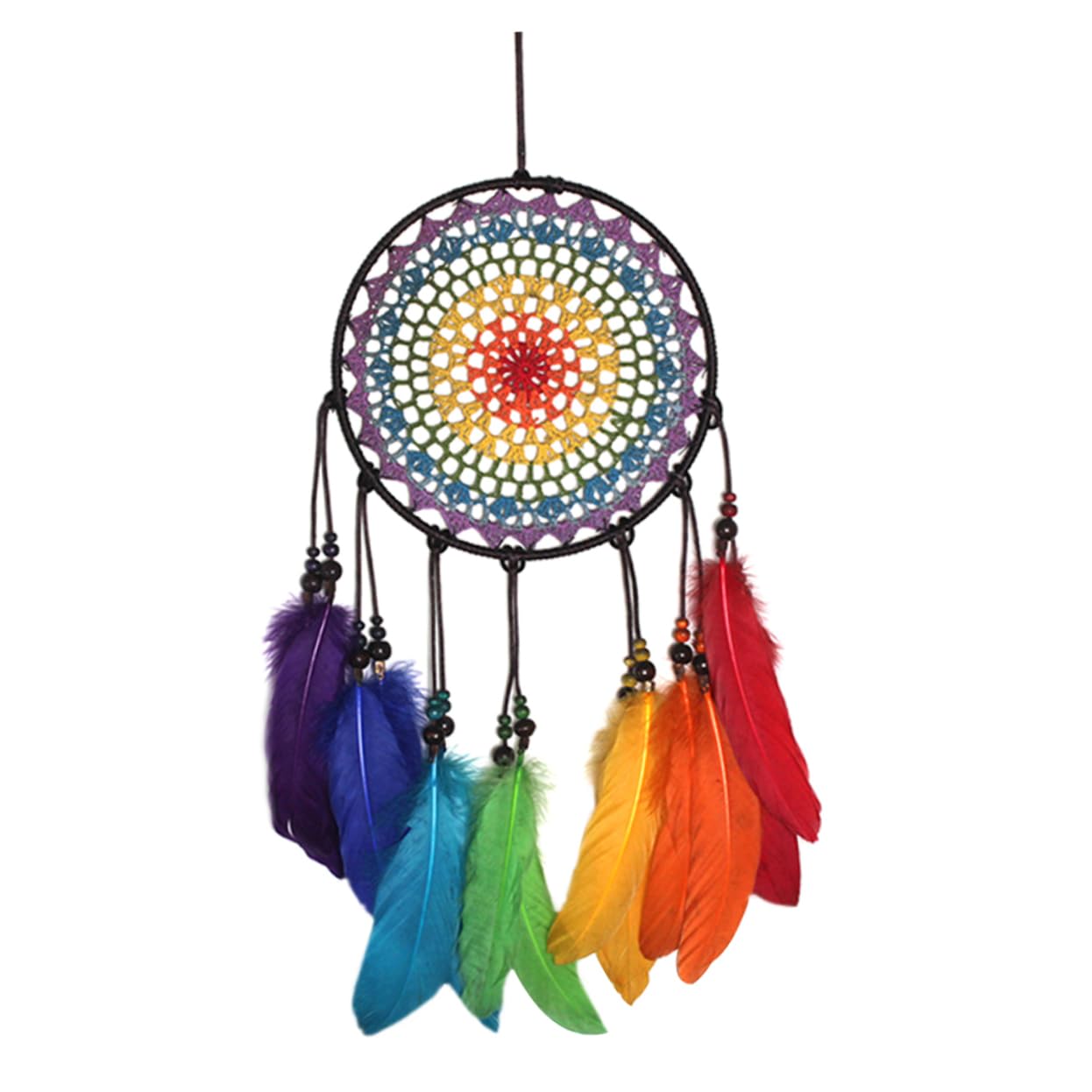 SOLUSTRE 1Pc Colorful Dream Catcher Hanging Decor Cute Wall Ornament for Home Balcony and Party Decoration Meaningful for Friends Family Safe Materials