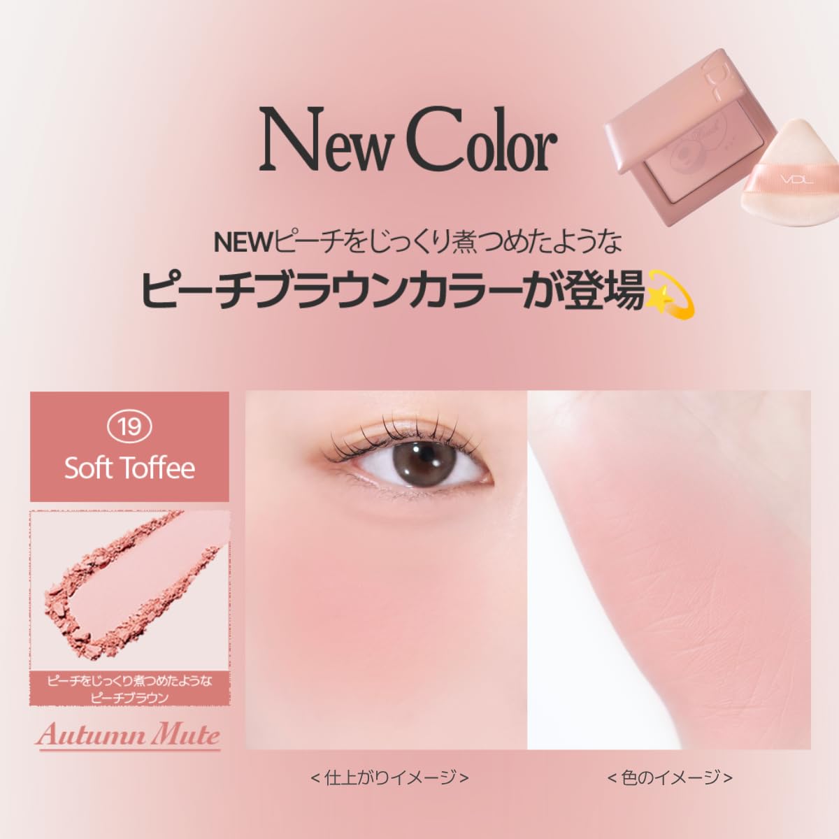Amazon | 【限定セット｜パフ付き】VDL(ヴィディーエル) チーク