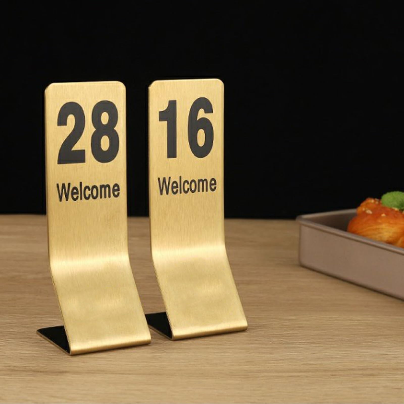 Table Numbers Edelstahl Tischnummern Hochzeit Sitzplan Tischkarten 1-10 11-20 Sitzplan Hochzeit, Tischnummernhalter für Tischnummern für Hochzeiten, Restaurants, Cafés(81~90)