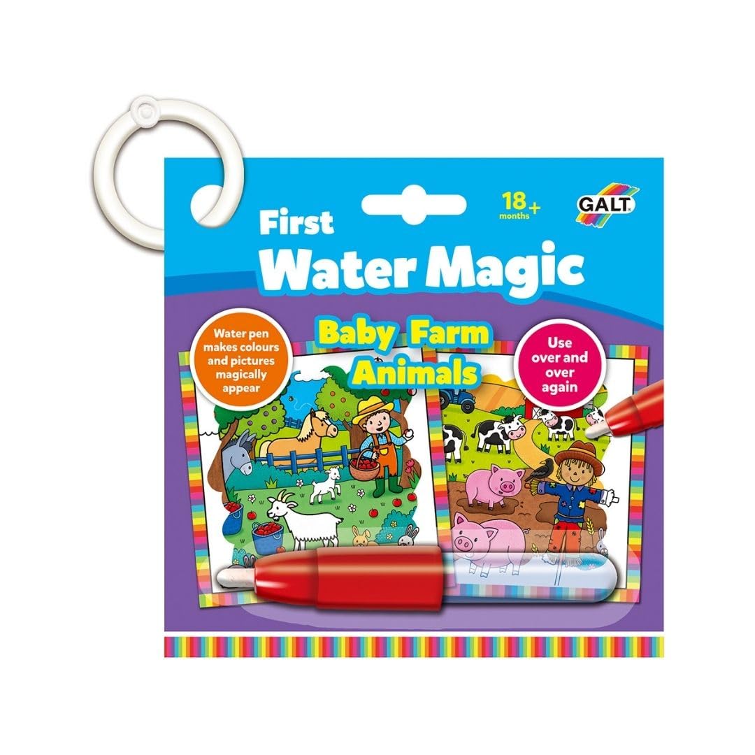 Sponsored Ad – Toys, First Water Magic - Baby Farm Animals, Kids Colouring Book, Ages 18 Months Plus