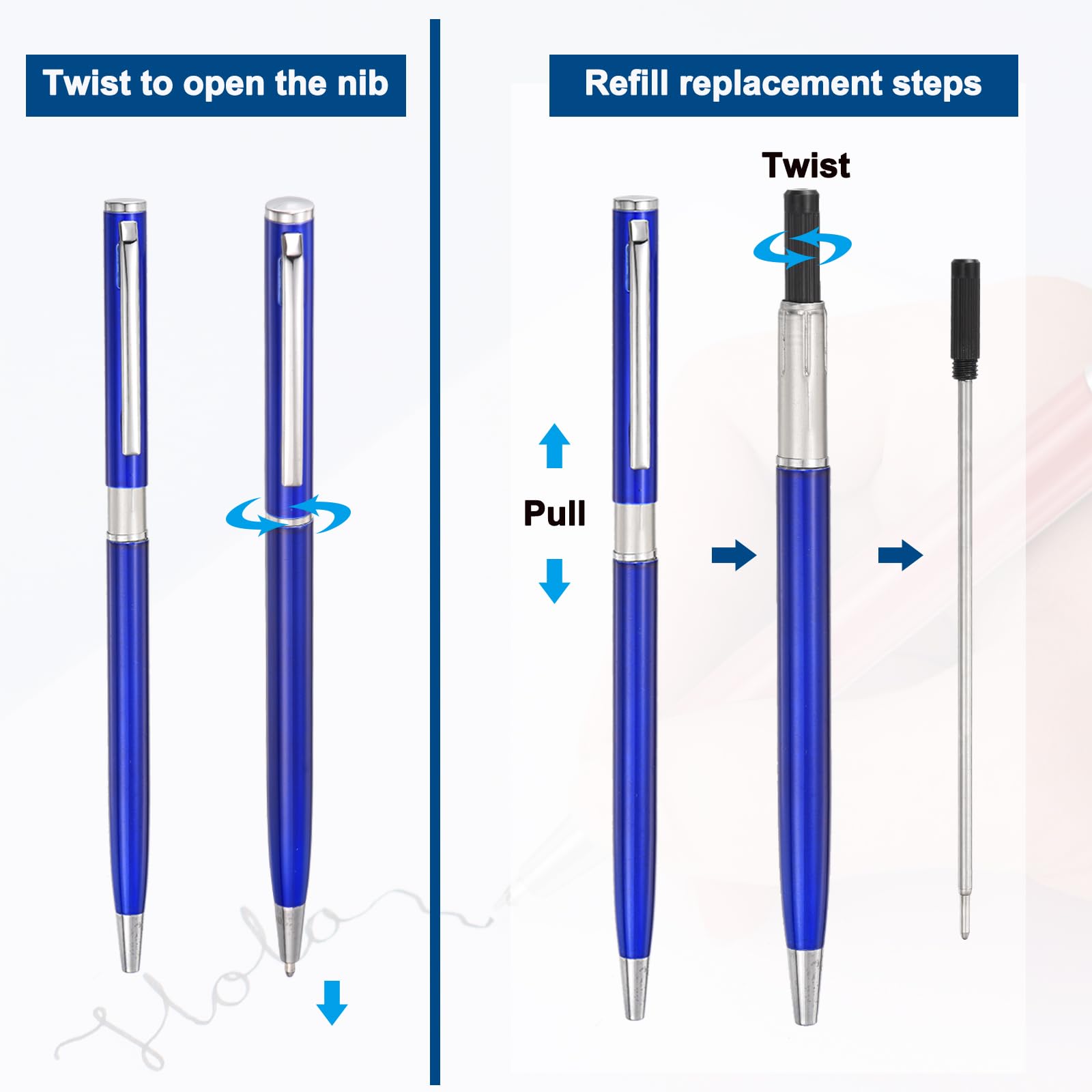 PATIKIL Slim Metallic Ballpoint Pen - Image 4