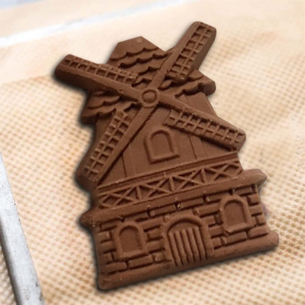 Moule à biscuits en bois，Carved Cookie Press Stamp Moules à chocolat Emporte-pièce en bois moule presse 3D gâteau gaufrage moule de cuisson outils Rose fleur pain d'épice Biscuit moule de cuisson(G 10