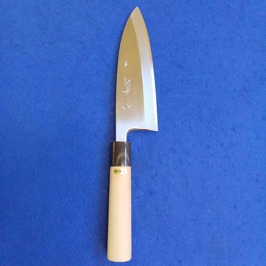 [1161]包丁　出刃包丁165mm　本水牛口本職用手打鍛造出刃包丁 1161]包丁 出刃包丁165mm 本水牛口本職用手打鍛造出刃包丁