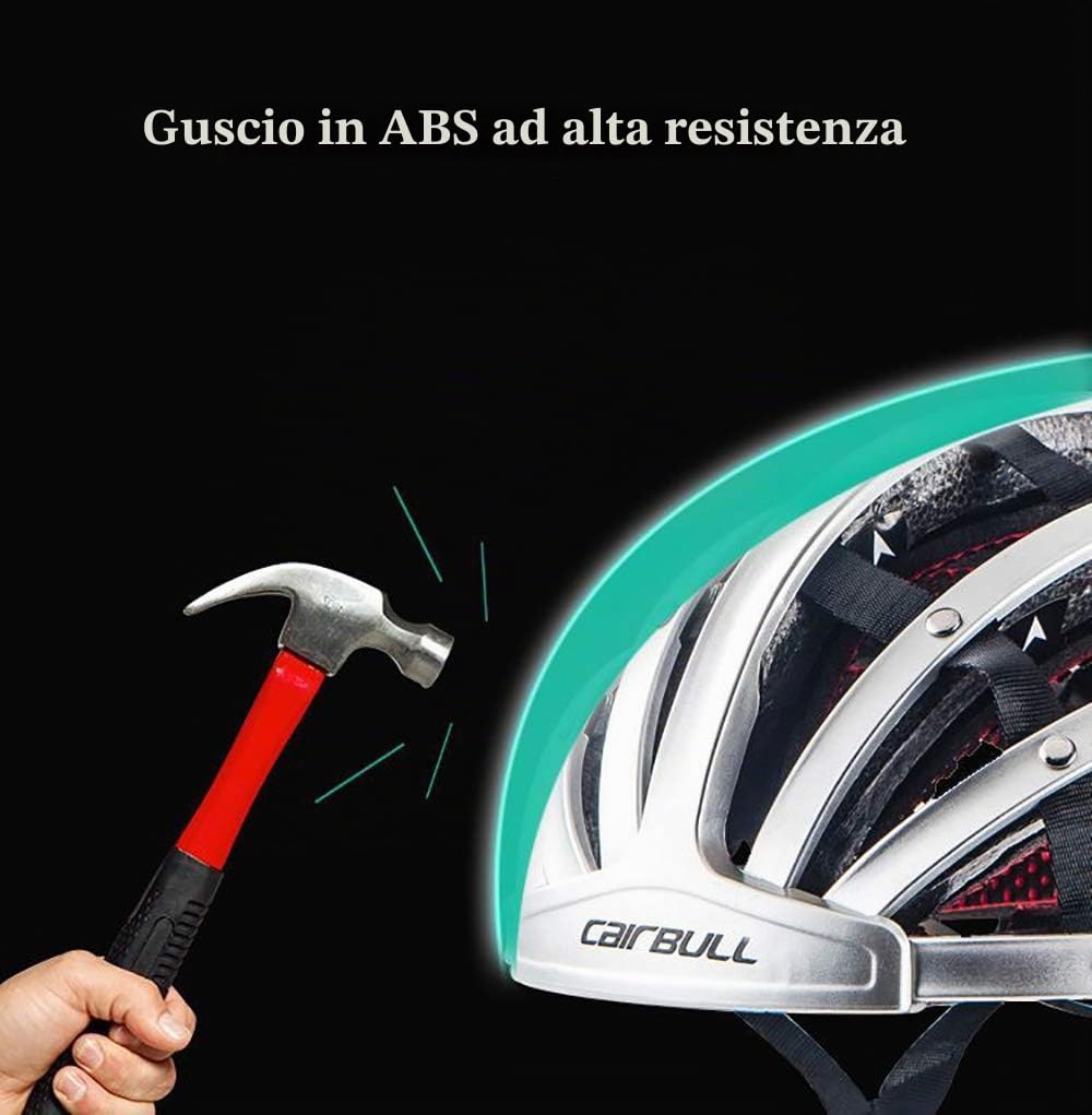 Gruver Casco Bicicletta Pieghevole per Adulti - Regolabile, Leggero e Sicuro per Mountain Bike e Strada - Adatto a Tutte Le Forme di Attività Ciclistica