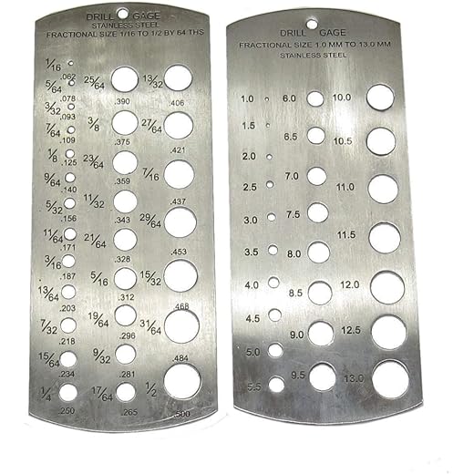 Drill Gauge Measurement Tool 2 Inch