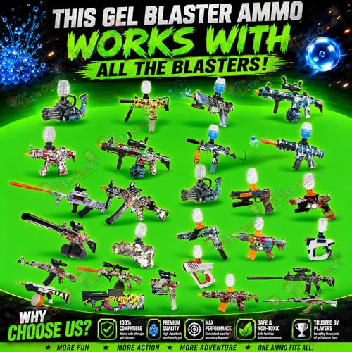 Image of The Little Ones Gel Blaster Refill for Adults Age 15+ Years Above [80000 Rounds]