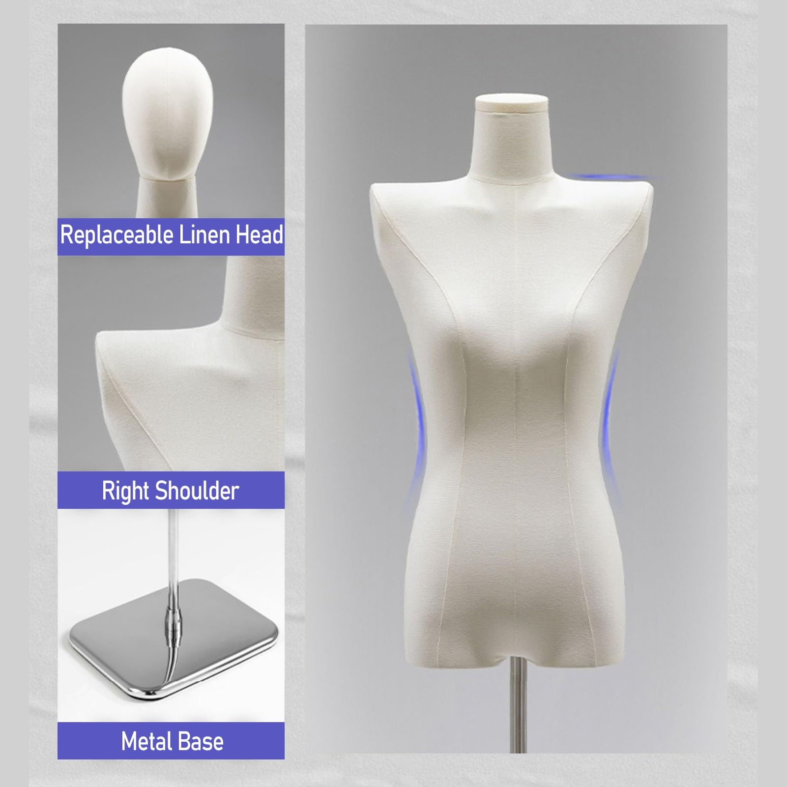 Amazon.co.jp: マネキントルソー、ポータブルディスプレイマネキン