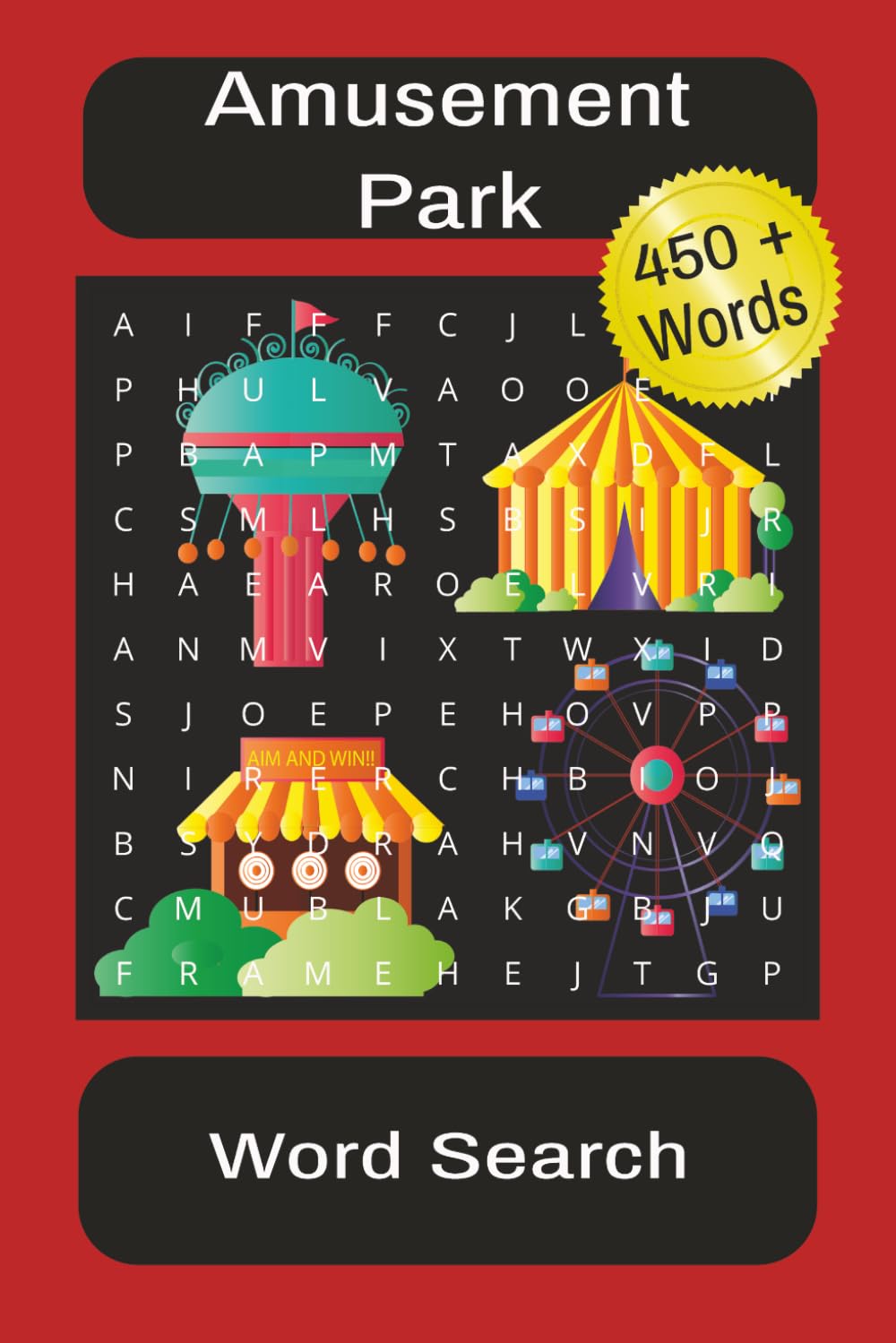 Amusement Park Word Search: Word Searches with Easy to Read Print about Amusement Parks, Types of Rides, Types of Themes and Much More | 6x9 inches, ... ... Gifts for Vacations and Free Time.