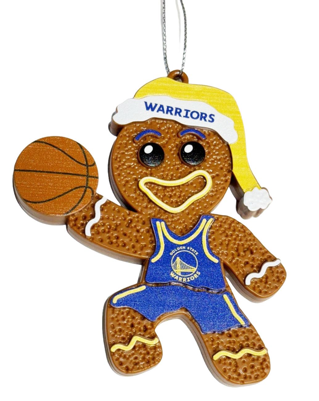 Adorno navideño Golden State Warriors hombre de jengibre FOCO para árbol de Navidad NBA