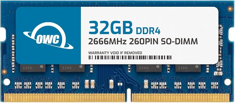 Memory 32GB DDR4 PC4-21300 2666MHz SO-DIMM RAM | 260-Pin Compatible with Mac mini 2018, iMac 2019 and up, Dell, HP, Lenovo, ASUS and Compatible PCs