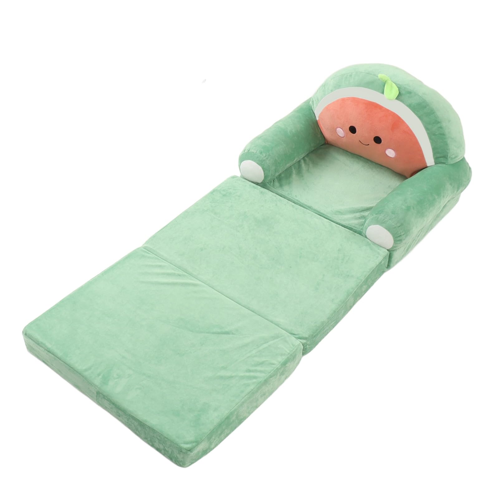 Divano Letto Per Bambini 2-in-1 Trasformabile - Si Piega In Poltrona, Con Cuscino A Stella, Rosa Griglia Diamantata