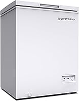 Vista 1 de West Bend Congelador de pecho con control de temperatura ajustable, independiente con tapa abatible individual, descongelación manual con drenaje