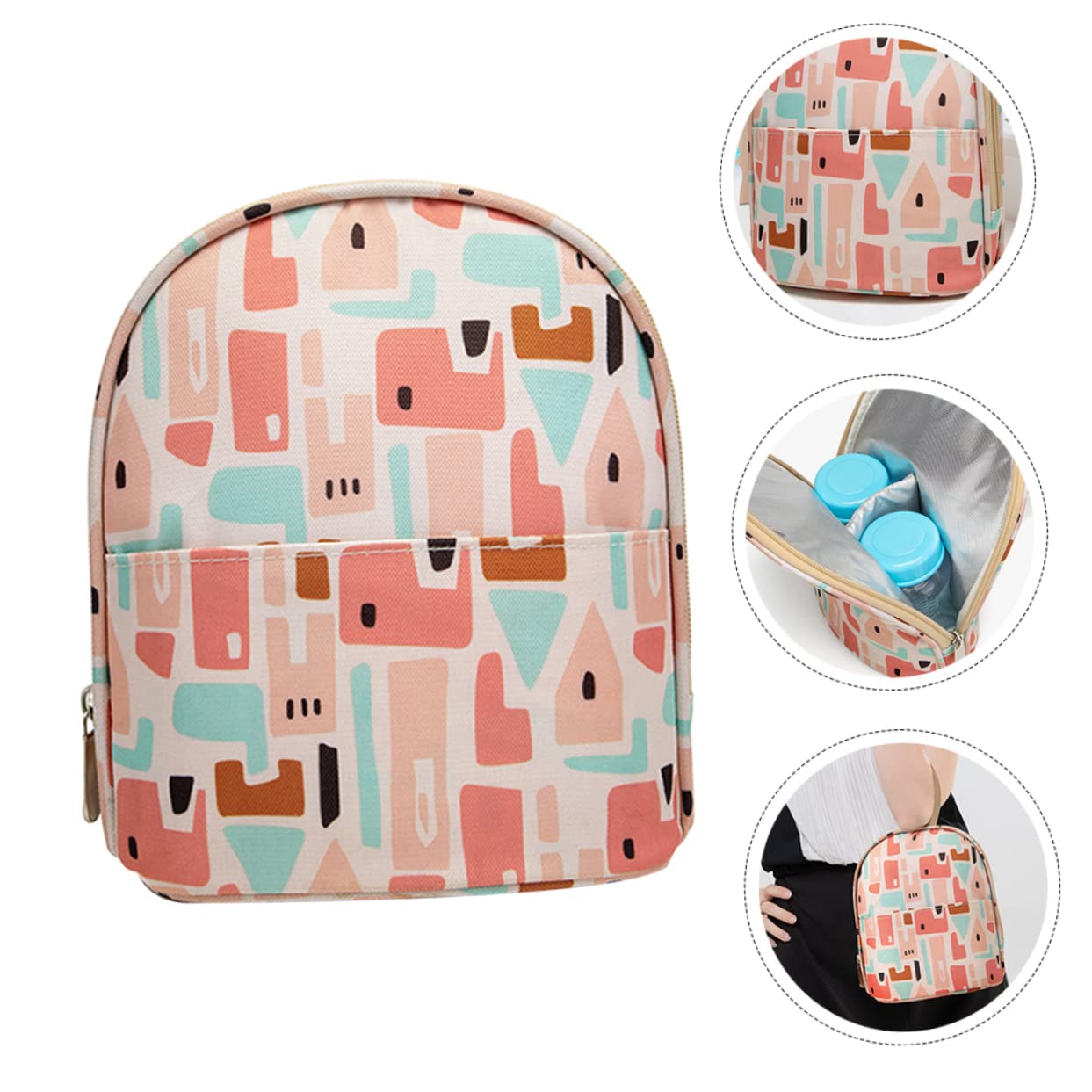 UPKOCH 2piezas Bolsa Térmica Portátil para Biberones Aislamiento para Mantener Leche Materna para y Diseño y Rosa